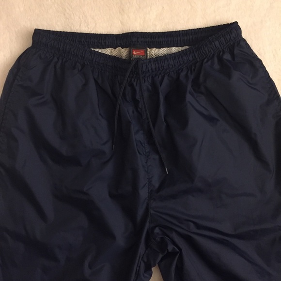 SOLD! NIKE  Navy Blue/White Mens XL Wind Pants - Picture 2 of 8